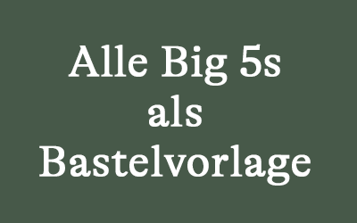 Unsere Big 5 Bauernhof-Tiere als Origami Bastelvorlagen