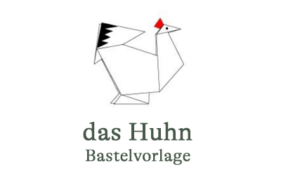 Big 5 Bastelvorlage - das Huhn