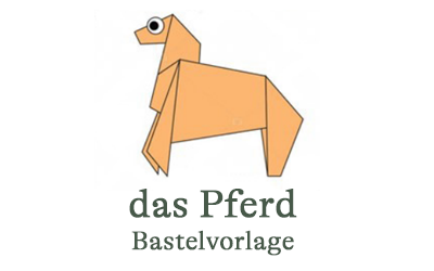 Big 5 Bastelvorlage - das Pferd