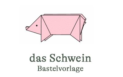 Big 5 Bastelvorlage - das Schwein