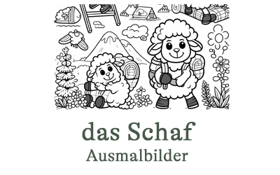 Ausmalbilder mit Schafen