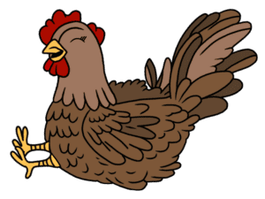 Huhn Susi am Bauernhof