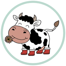 Kuh Siggi im Winter.